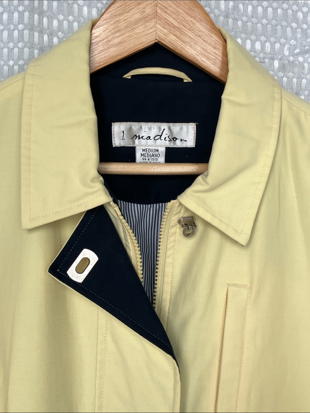 Butter Yellow Utility Travel Jacket Cotton Women's Medium Preppy Equestrian - Picture 4 of 16